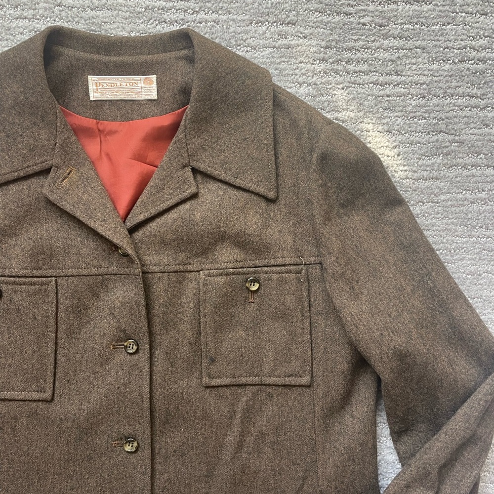 Pendleton Brown Utility Jacket Wool Blend - image 4